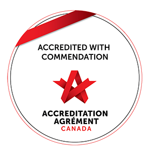 Accredited with Commendation stamp